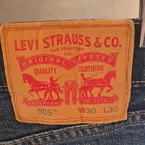 Levi's 505 Straight Fit Jeans - Deep Indigo